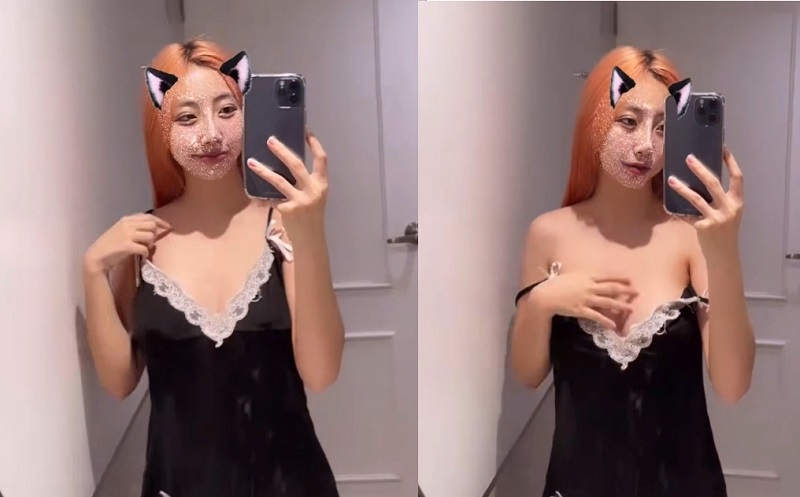 Cởi Áo Ngủ Lộ Hai Búi Ngực To Trắng Trèo Quyến Rũ